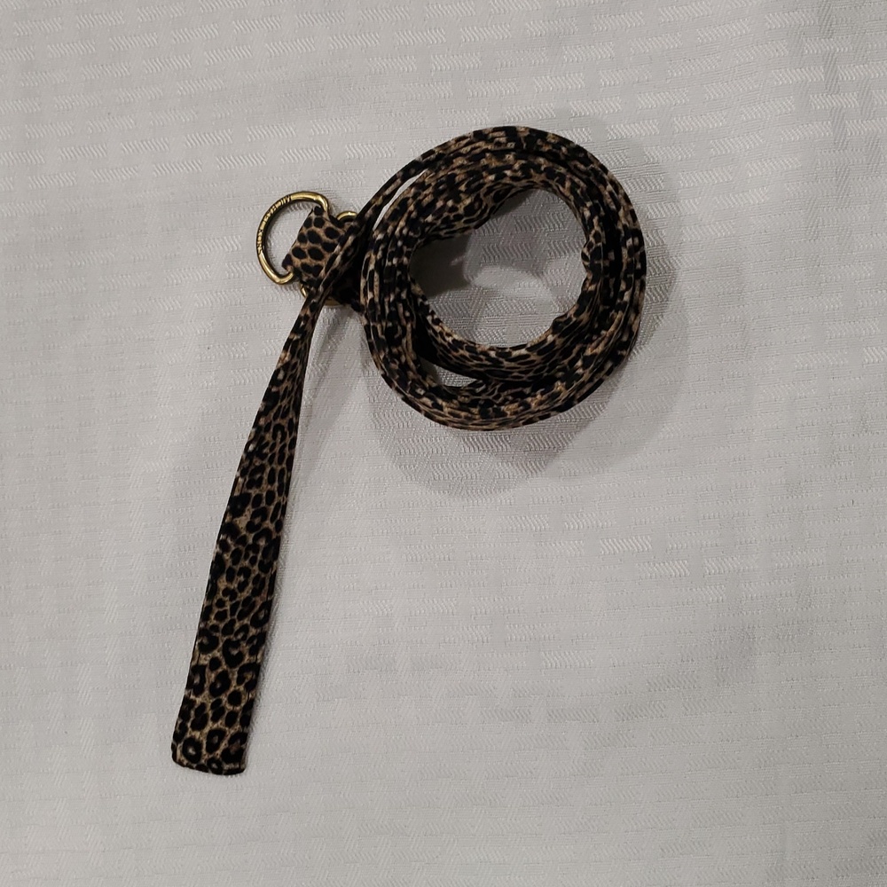 Micheal Michael Kors Mob Wife Elegant leopard print Crop Jumpsuit Sz 10 - Picture 13 of 15